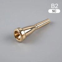 Професионален мундщук за Б Тромпет Злато 3C/5C/7C Brass Trumpet Mouthpiece Small Mouth for Bach , снимка 3 - Духови инструменти - 30986094