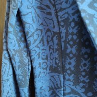 памучно синьо сако с черни орнаменти  , снимка 2 - Сака - 40625703