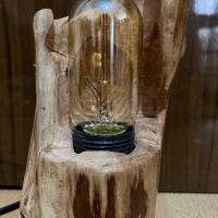 Ръчно изработена лампа от дърво, снимка 3 - Декорация за дома - 44780427