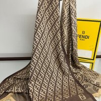 Fendi нов шал коприна и памук с кутия, снимка 2 - Шалове - 42394646