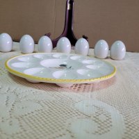 Великденска порцеланова чиния и айца, снимка 4 - Декорация за дома - 40172216