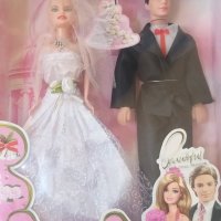 Комплект кукли на младоженци, снимка 1 - Кукли - 40484661