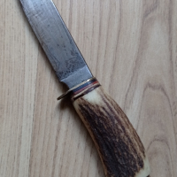 Стар нож Solingen Widdes с дръжка от рог, снимка 1 - Колекции - 44684215