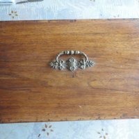 Старинно дървено ковчеже сандъче от орех, снимка 7 - Колекции - 41661776