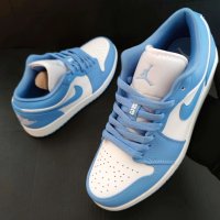 Nike Air Jordan 1 Low UNC Нови Обувки Маратонки Размер 40 Сини Shoes Sneakers Blue Sky, снимка 7 - Маратонки - 40501720