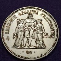 50 франка 1974 сребро, снимка 3 - Нумизматика и бонистика - 41490970