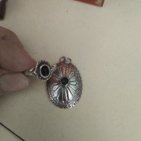 Ръчно изработен лот сребро с оникс , снимка 1 - Бижутерийни комплекти - 42178112