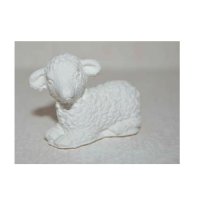 3D легнала малка овца агне силиконов молд форма калъп гипс декор, снимка 1 - Форми - 41867429