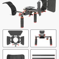 Раменен статив NEEWER Camera Shoulder Rig, снимка 15 - Чанти, стативи, аксесоари - 40700613