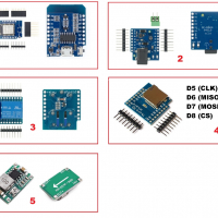 Arduino съвместим Wemos D1 mini WiFi, ESP 8266, shield, DC/DC конвертор, реле ,  Arduino, снимка 1 - Друга електроника - 36360262
