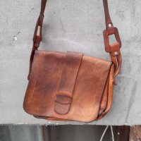 Стара дамска кожена чанта #19, снимка 2 - Антикварни и старинни предмети - 41964618