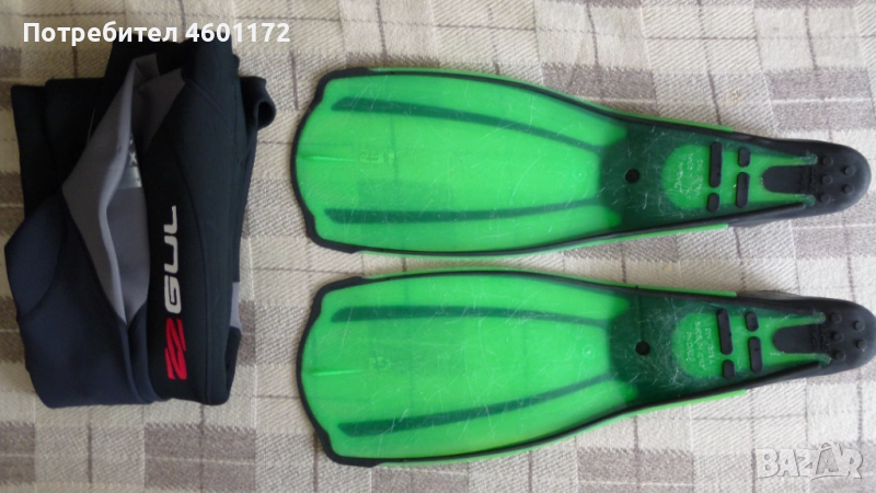 водолази и гмуркачи/1. MAREZ-Плавници 44/45//2. ZZ GUL contour 3:2 - Неопренов костюм , снимка 1