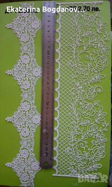 Релефна отливка дантела за декорация, снимка 1