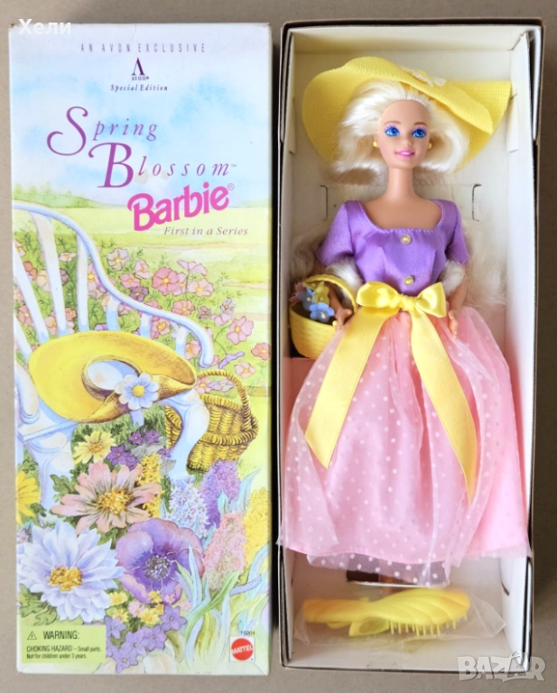 Нова ретро кукла Барби Spring Blossom Barbie 1995, снимка 1