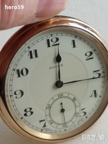 Джобен часовник  ROLEX-1910-30 г.позлатен, снимка 1