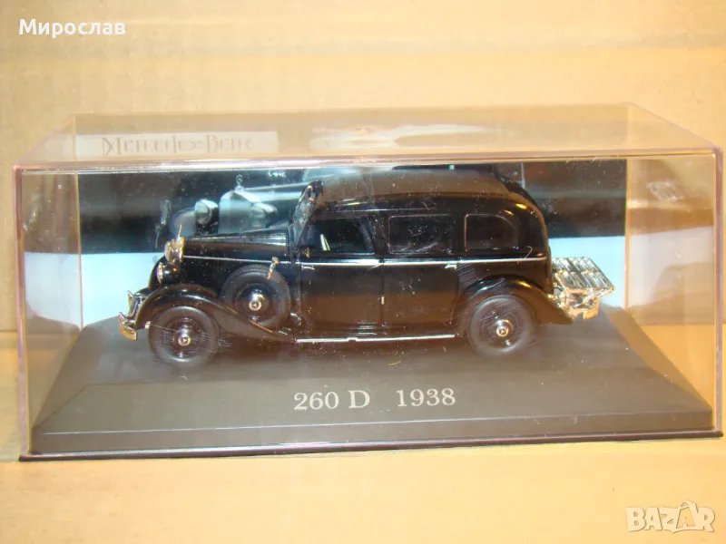 1:43 MERCEDES BENZ 260 D 1938 КОЛИЧКА ИГРАЧКА МОДЕЛ, снимка 1