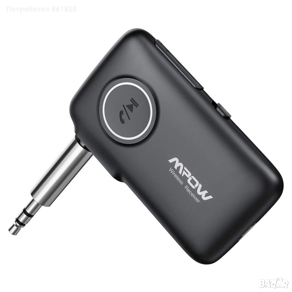 MPOW Bluetooth 5.0 приемник-за стриймване на музика, с вграден микрофон , снимка 1