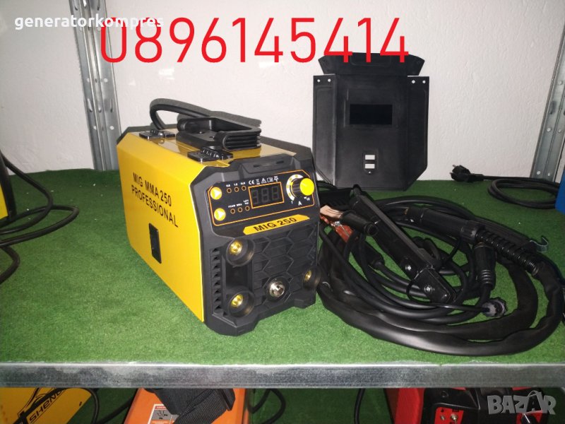 БЕЗГАЗОВО 250А МИНИ 4,5кг Електрожен + Телоподаващо с ЕВРОБУКСА - 2025, снимка 1