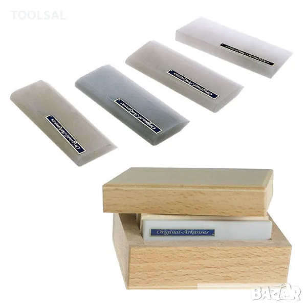 Комплект 4бр. камъни за заточване Arkansas Multiform Slipstones бели, снимка 1