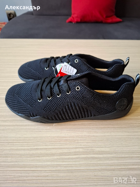 Нови дамски черни обувки Rieker, снимка 1