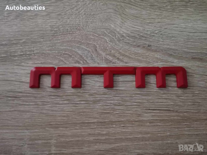 червени емблеми лога Ауди МТМ Audi MTM , снимка 1