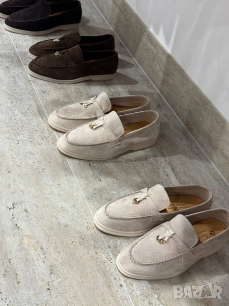 мокасини от естествен велур loro piana , снимка 1