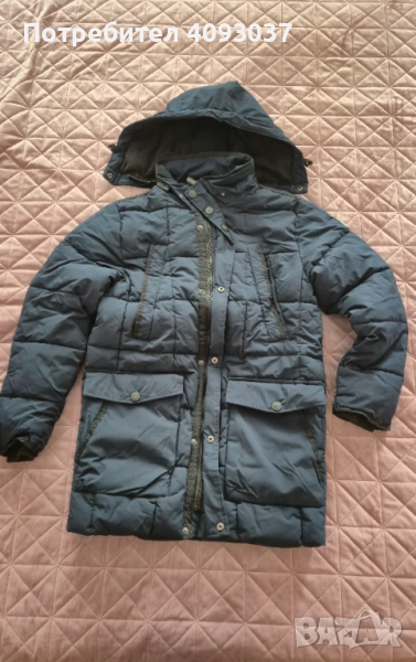 Мъжко зимно яке с качулка , снимка 1