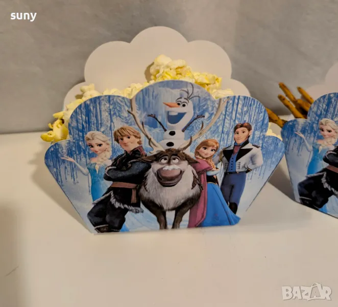 Кутийка за пуканки и солети Фрозен, снимка 1