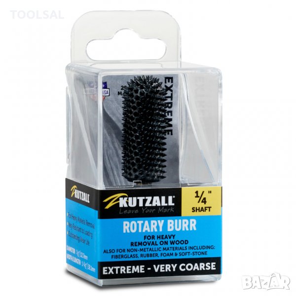 Шлайфгрифер за дърво Kutzall Ball Nose Burr, Ø 12.7 x 38.1 mm Extreme, изключително груб, снимка 1