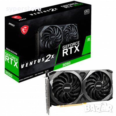 Видео карта MSI Video Card NVidia GeForce RTX 3050 VENTUS 2X 8G SS30613, снимка 1