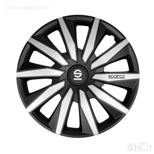 Тасове за джанти 16'' Sparco MILANO / SPC1683BKSV, снимка 1