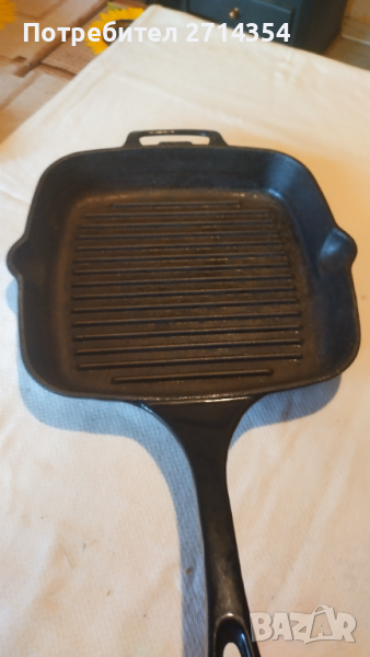 Емайлиран чугунен грил тиган , снимка 1