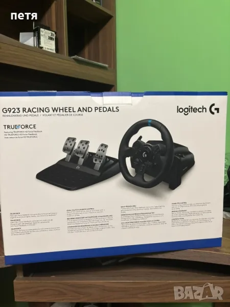 волан с педали logitech gt923, снимка 1