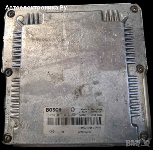 компютър RENAULT MEGANE SCENIC 1.9 DCI BOSCH ,0281010819, 0 281 010 819, HOM8200039569, 8200166362 , снимка 1