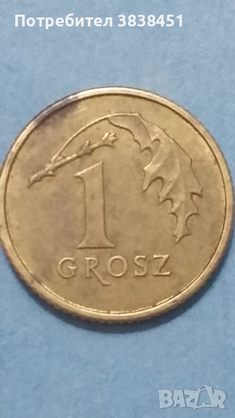 1grosz 2012 г. Польская. , снимка 1