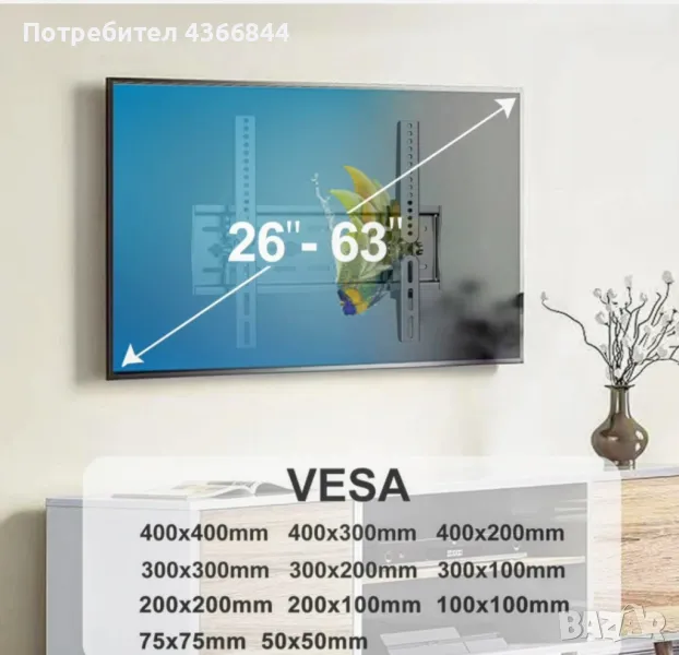 Монтиране на стойки за телевизори, снимка 1