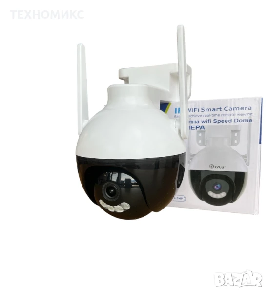 ОХРАНИТЕЛНА WiFi КАМЕРА LyLu 6MP Smart Sphere ptz iCSee app, снимка 1