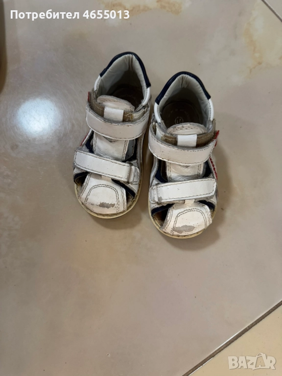 ПОДАРЯВАМ - Детски бебешки сандали естествена кожа 21-Номер Стелка - 13см., снимка 1