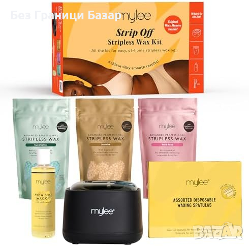 Нов Професионален Комплект за Обезкосмяване Цифров Нагревател и Восък, снимка 1