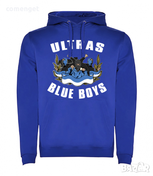 УЛТРАС BLUE BOYS футболен фен суичър / hoodie. Или поръчай с ТВОЯ идея!, снимка 1