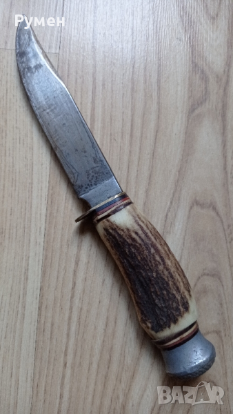 Стар нож Solingen Widdes с дръжка от рог, снимка 1