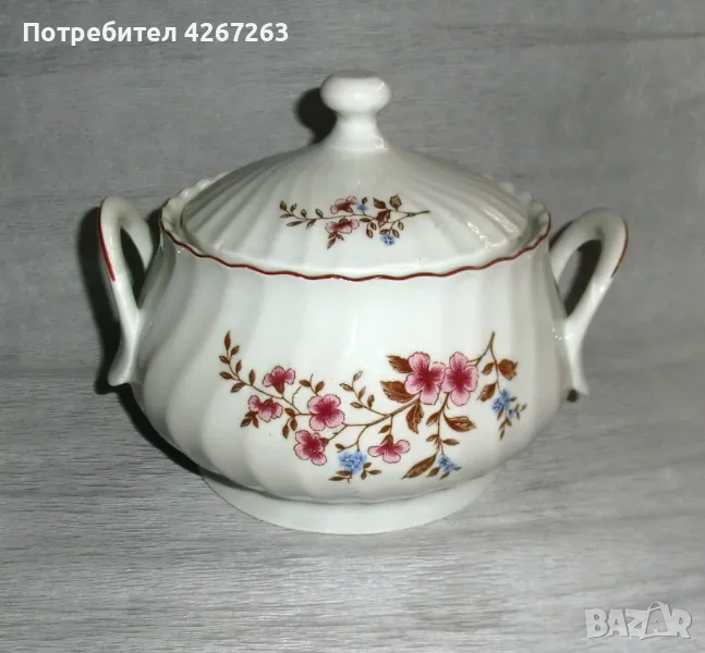 Български порцеланов супник на Китка, снимка 1