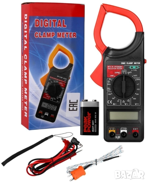 Цифров мултимер с амперклещи и дисплей  , снимка 1