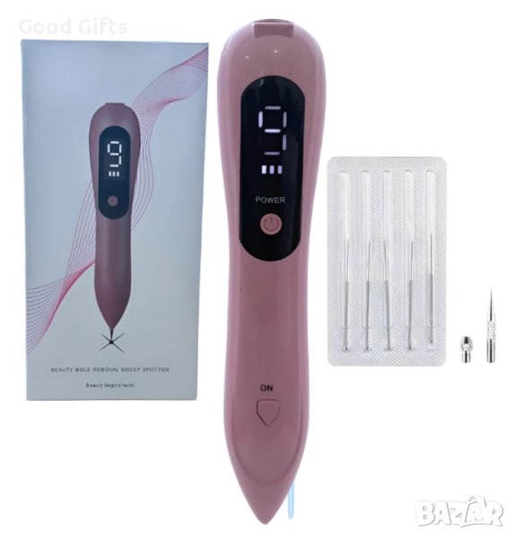 Плазмена писалка за премахване на бенки, брадавици и кожни несъвършенства с LCD дисплей, снимка 1