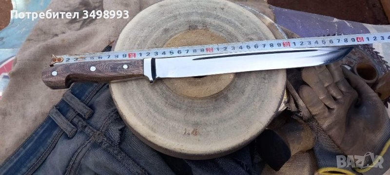 Ръчно ковани ножове стомана 65г и нож за мушкане 67 фи стомана, снимка 1