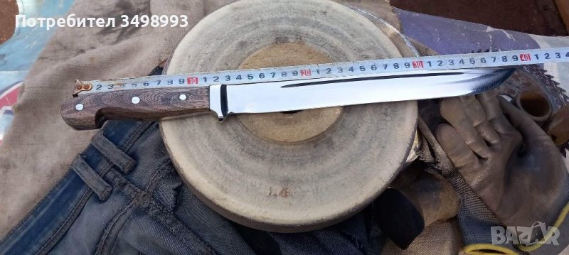 Ръчно ковани ножове стомана 65г и нож за мушкане 67 фи стомана в Други ...