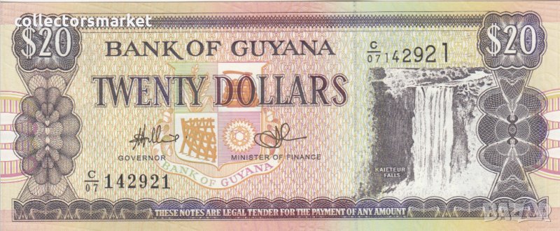 20 долара 2018, Гвиана, снимка 1