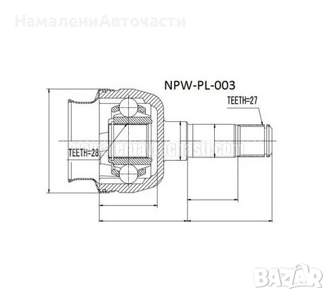 Предно вътрешно каре 13166587 NPWPL003 Opel Vectra C, снимка 1