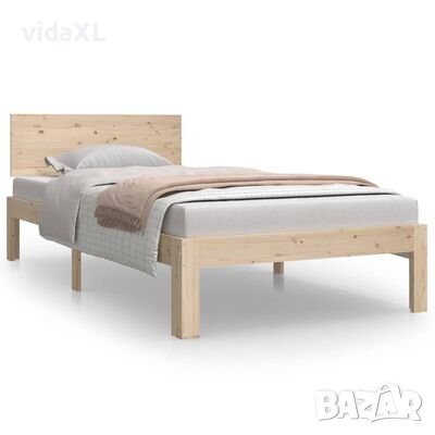 vidaXL Рамка за легло, дърво масив, 90x190 см, Single(SKU:810460, снимка 1