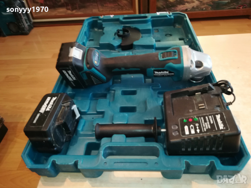 MAKITA ФЛЕКС С ДВЕ БАТЕРИИ И ЗАРЯДНО 3003221730, снимка 1